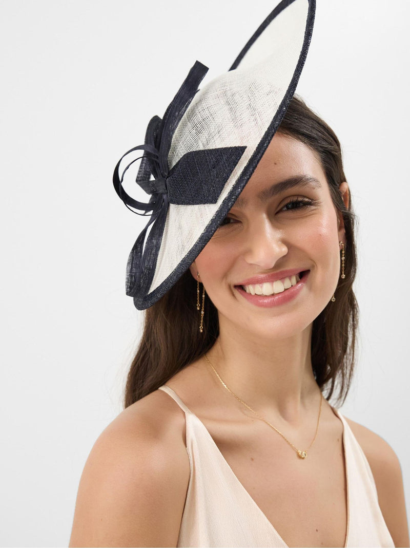Accessorize blue bow fascinator, imported from the UK