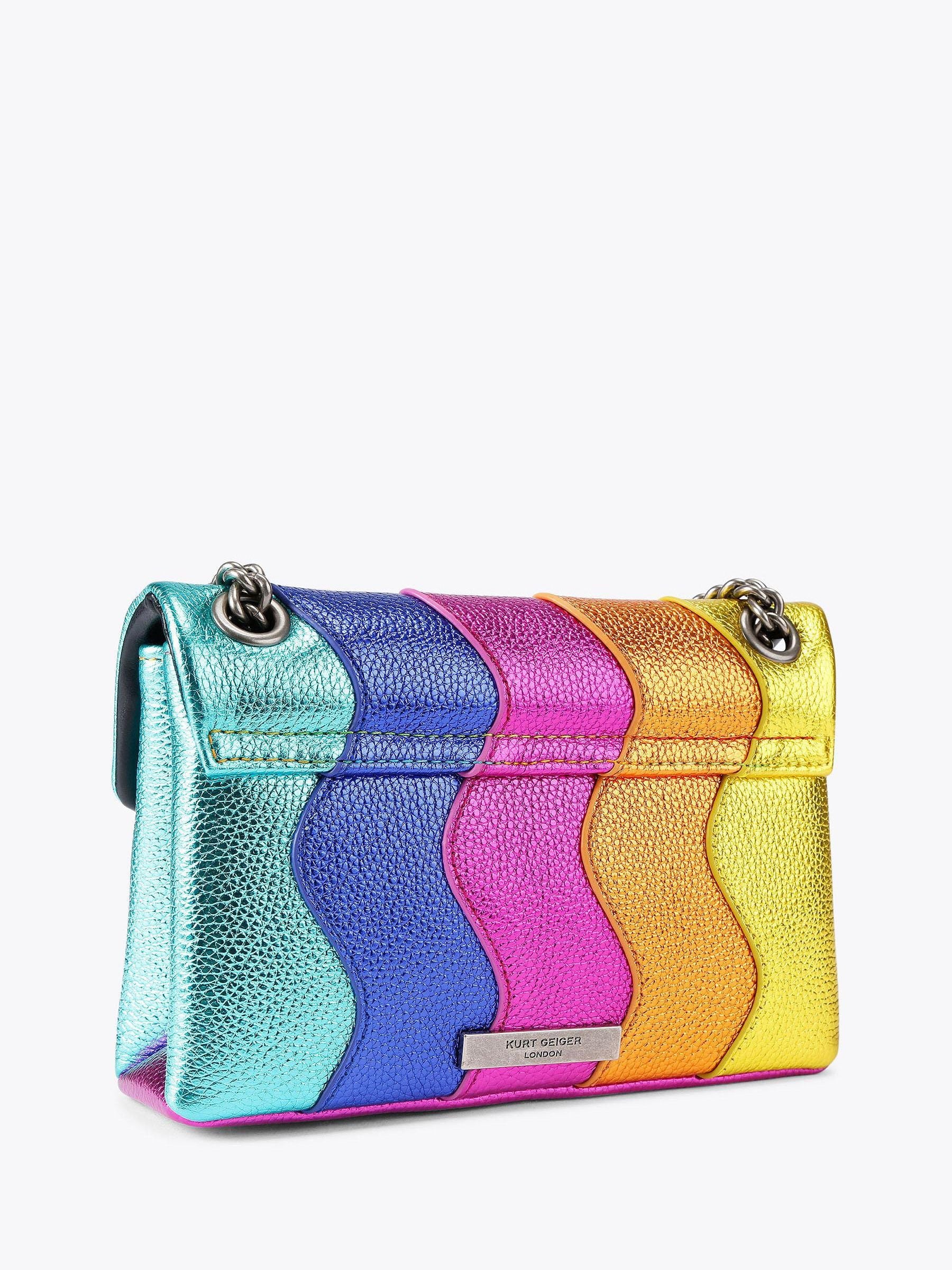 Kurt Geiger London Mini Kensington bag orange butterfly print (British brand)