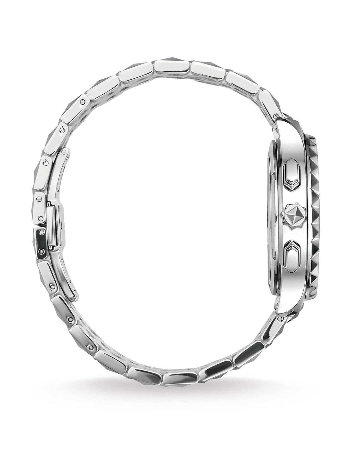 Thomas Sabo black and silver watch with stainless steel bracelet (British brand)
