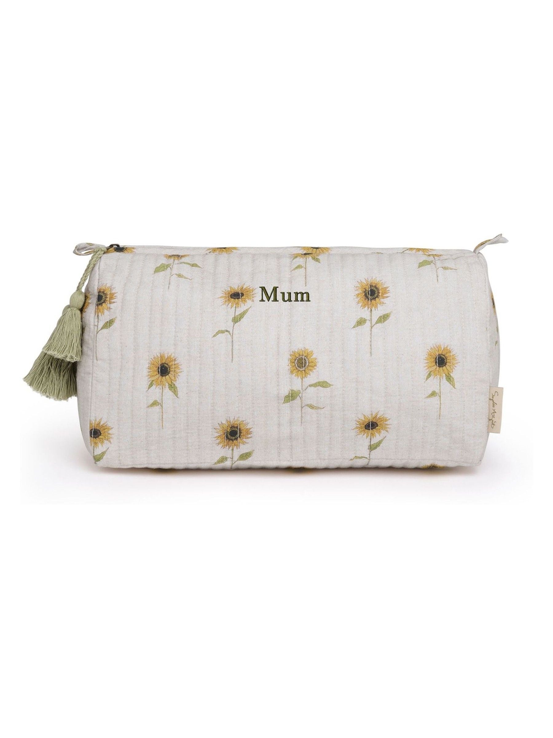 Sophie Allport sunflower cotton wash bag 16x29x12 cm - British product