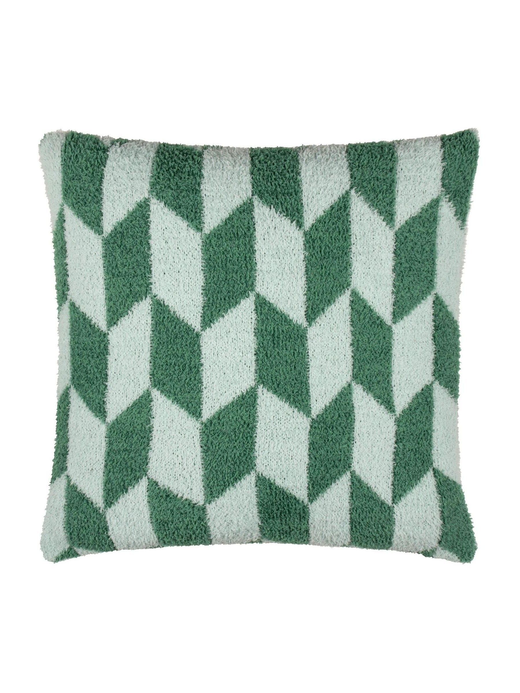 Furn Good For You green geometric cushion 45x45cm, UK version