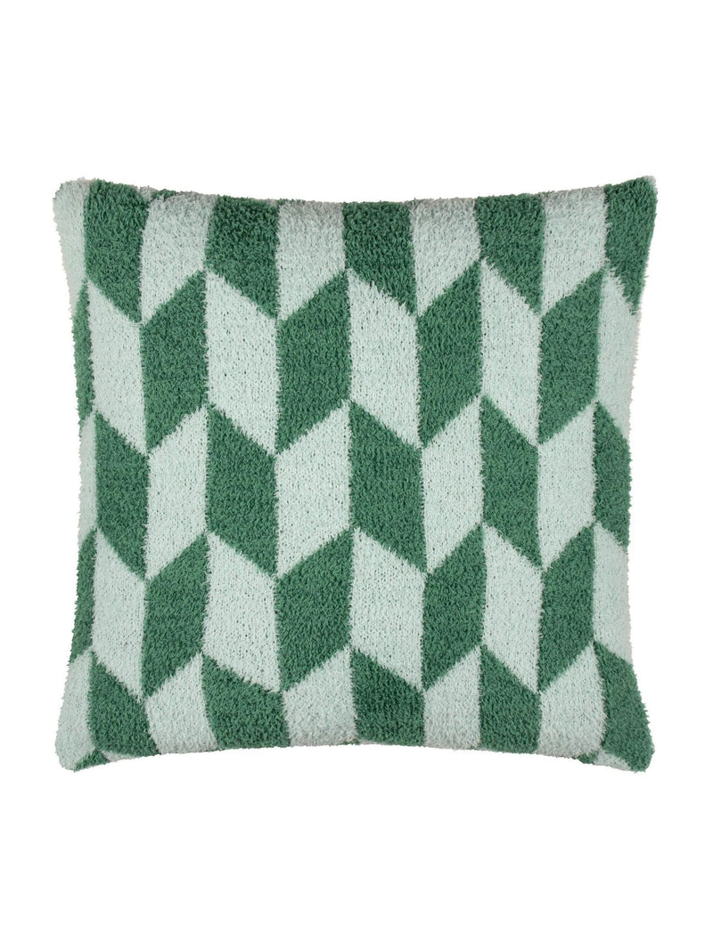Furn Good For You green geometric cushion 45x45cm, UK version