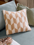 Furn Pink Pop Olsen Geometric Feather Filled Cushion 45x45 cm