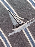 Wylder Navy Abersoch Regatta Feather Filled Cushion