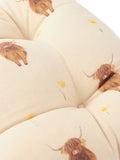 Wylder 2 pack natural Highland cow seat pads 40x40cm, UK version