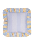 Wylder cotton slub cushion with ruffle trim 45x45cm (British brand)
