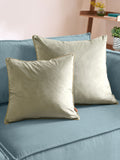 Furn sage green velvet cushion 45x45cm, UK version