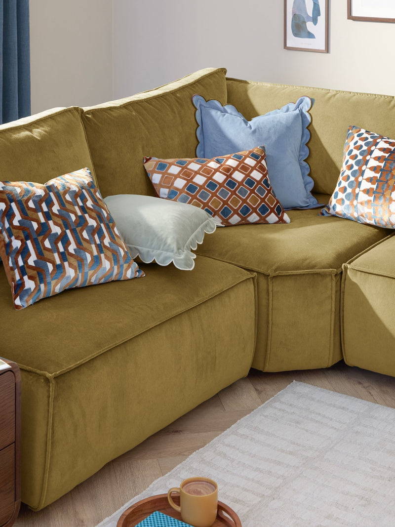 Furn Metro Abstract velvet cushion 40x59 cm, UK version