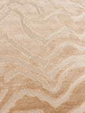 Paoletti taupe Tierra cut velvet cushion 50x50cm, imported from the UK