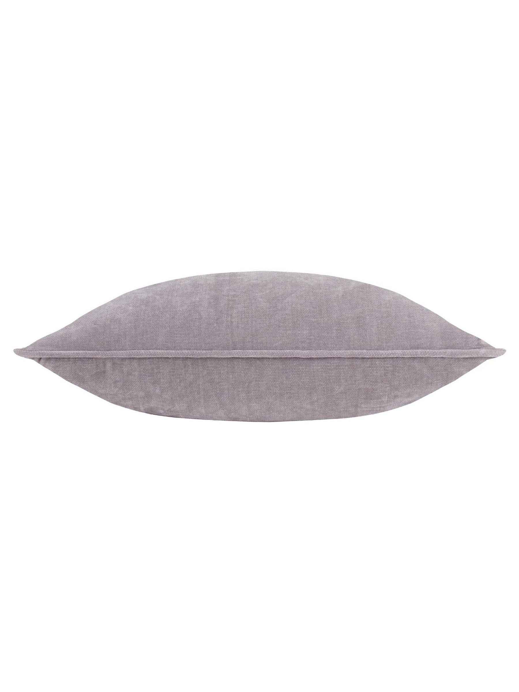 Yard mauve heavy chenille velvet cushion 50cm, imported from the UK