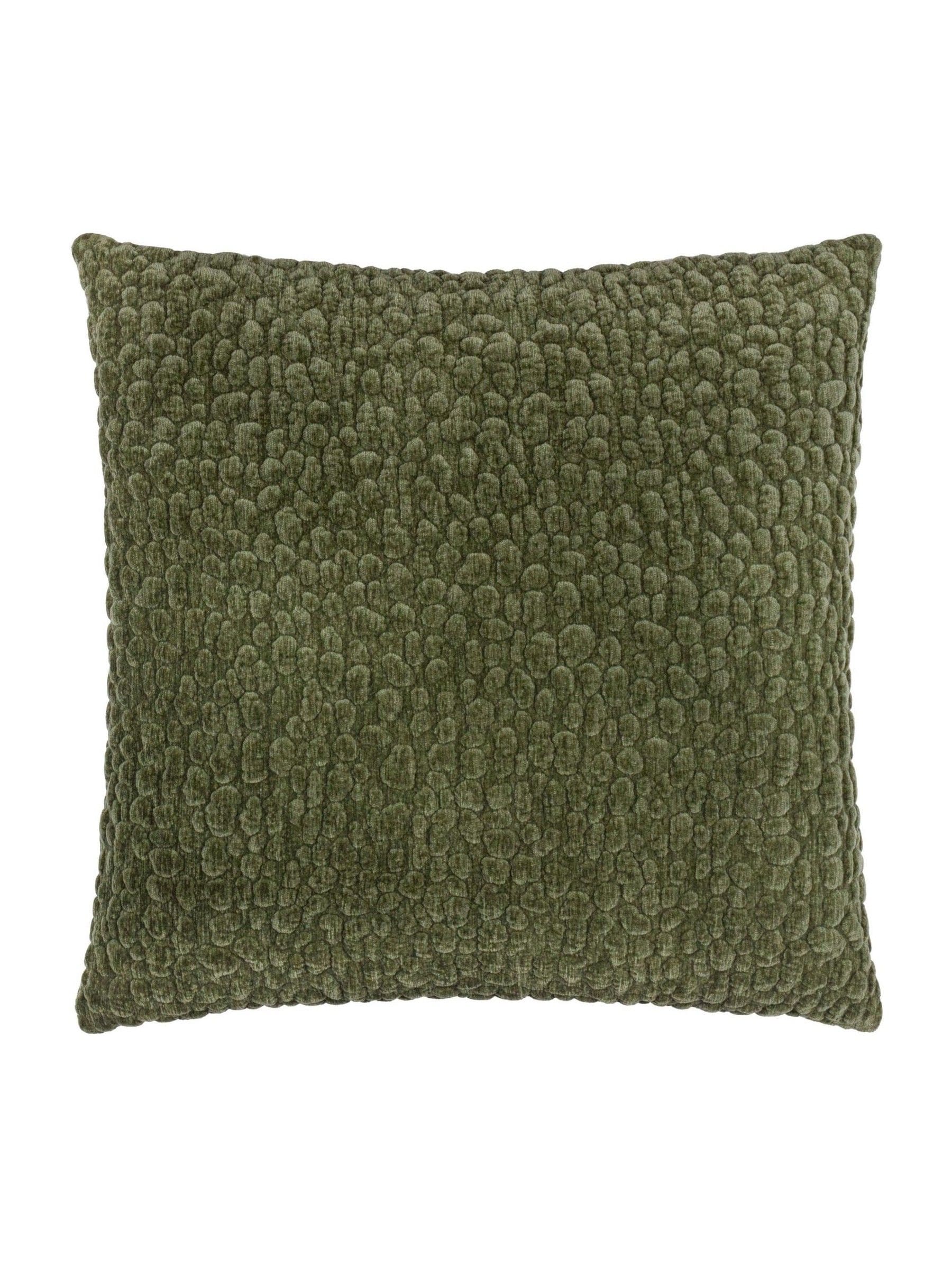 Yard Lichen pebble textured chenille cushion 45x45 - British product