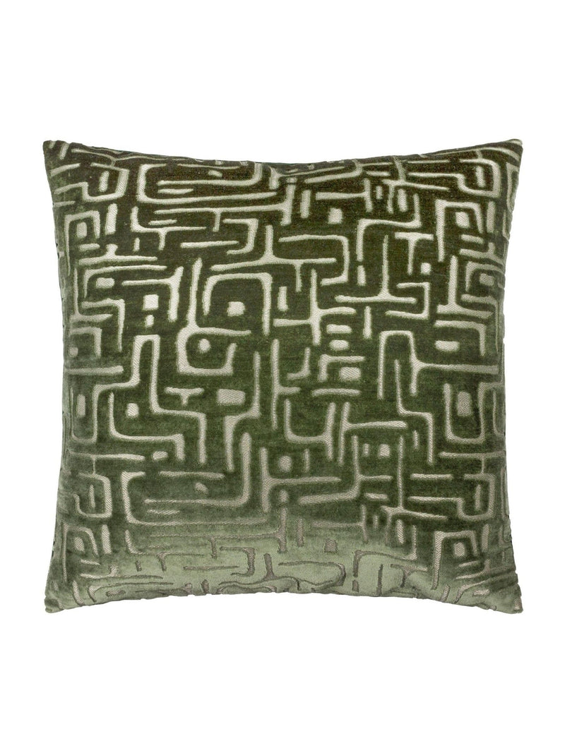 HÖEM Smoke Green velvet cushion 45x45, imported from the UK
