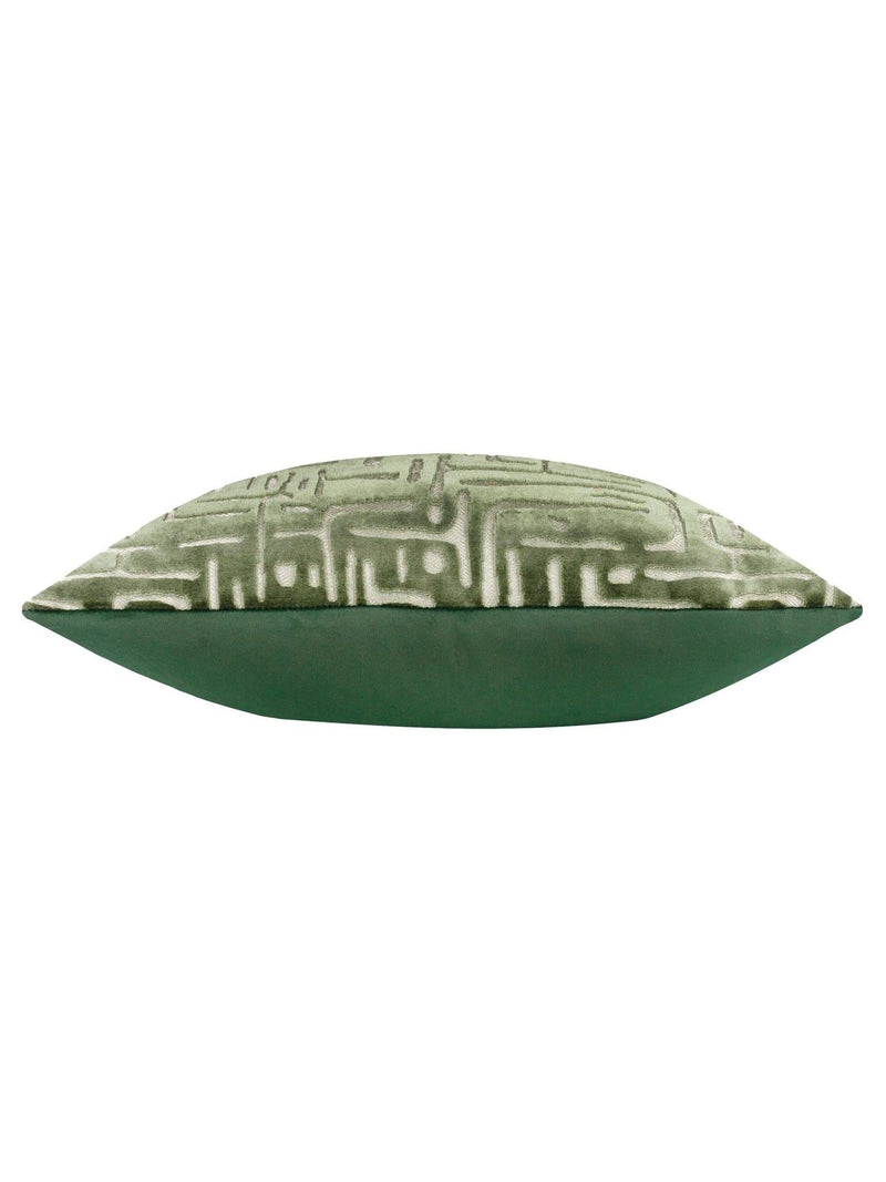 HÖEM Smoke Green velvet cushion 45x45, imported from the UK