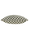 HÖEM cushion smoke green checkerboard chenille 45x45, UK version