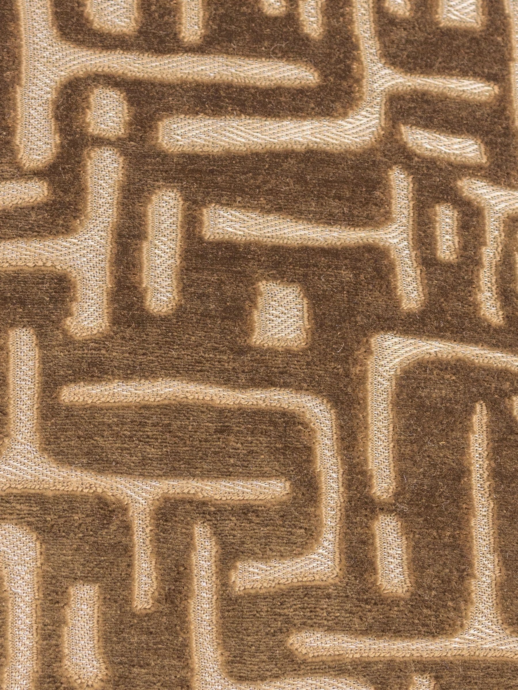 HÖEM Soren cut velvet cushion brown 45x45 - British product