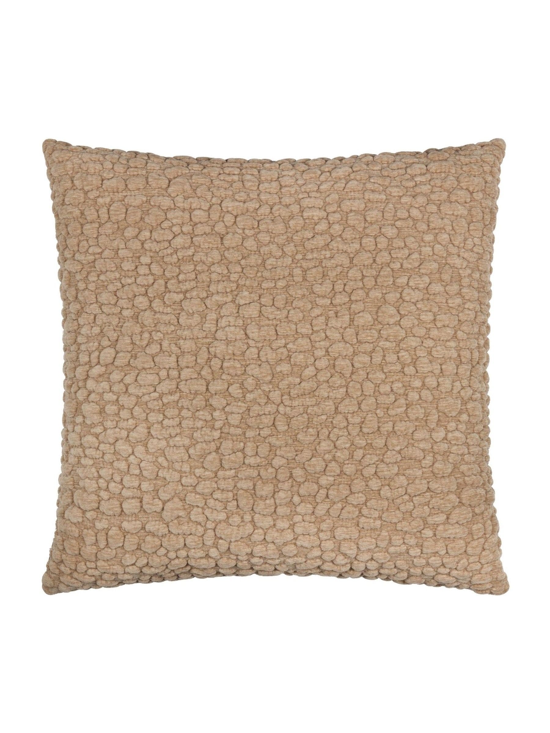 Yard Stone pebble chenille feather cushion 45x45cm - British product