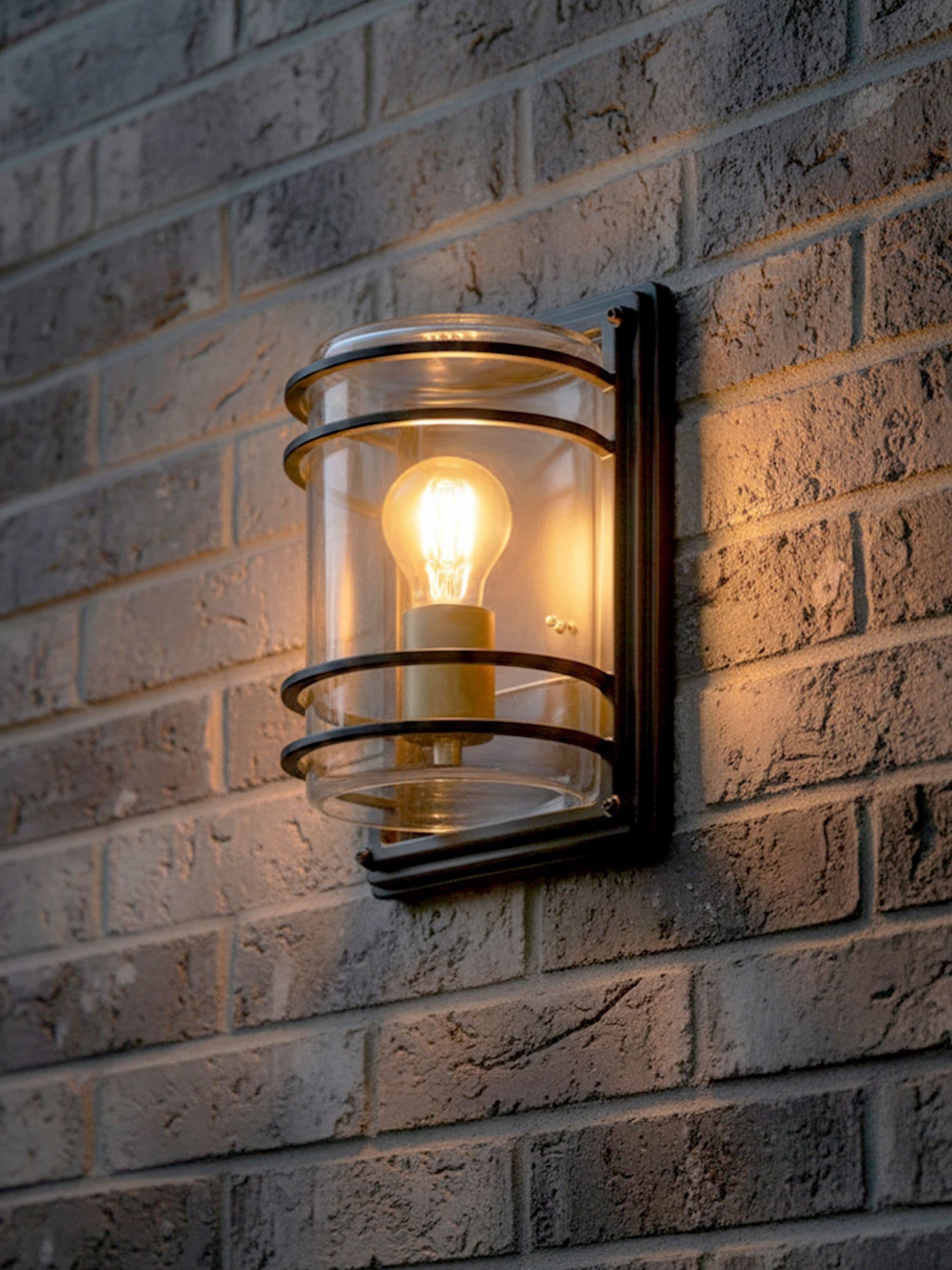 BHS Bardo Bulkhead Lantern antique bronze - British product