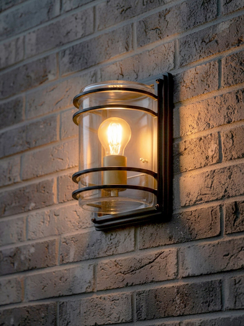 BHS Bardo Bulkhead Lantern antique bronze - British product