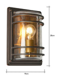 BHS Bardo Bulkhead Lantern antique bronze - British product