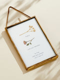 Posh Totty Designs personalised pressed flower wall print 10x15cm (British brand)