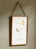 Posh Totty Designs personalised pressed flower wall print 10x15cm (British brand)