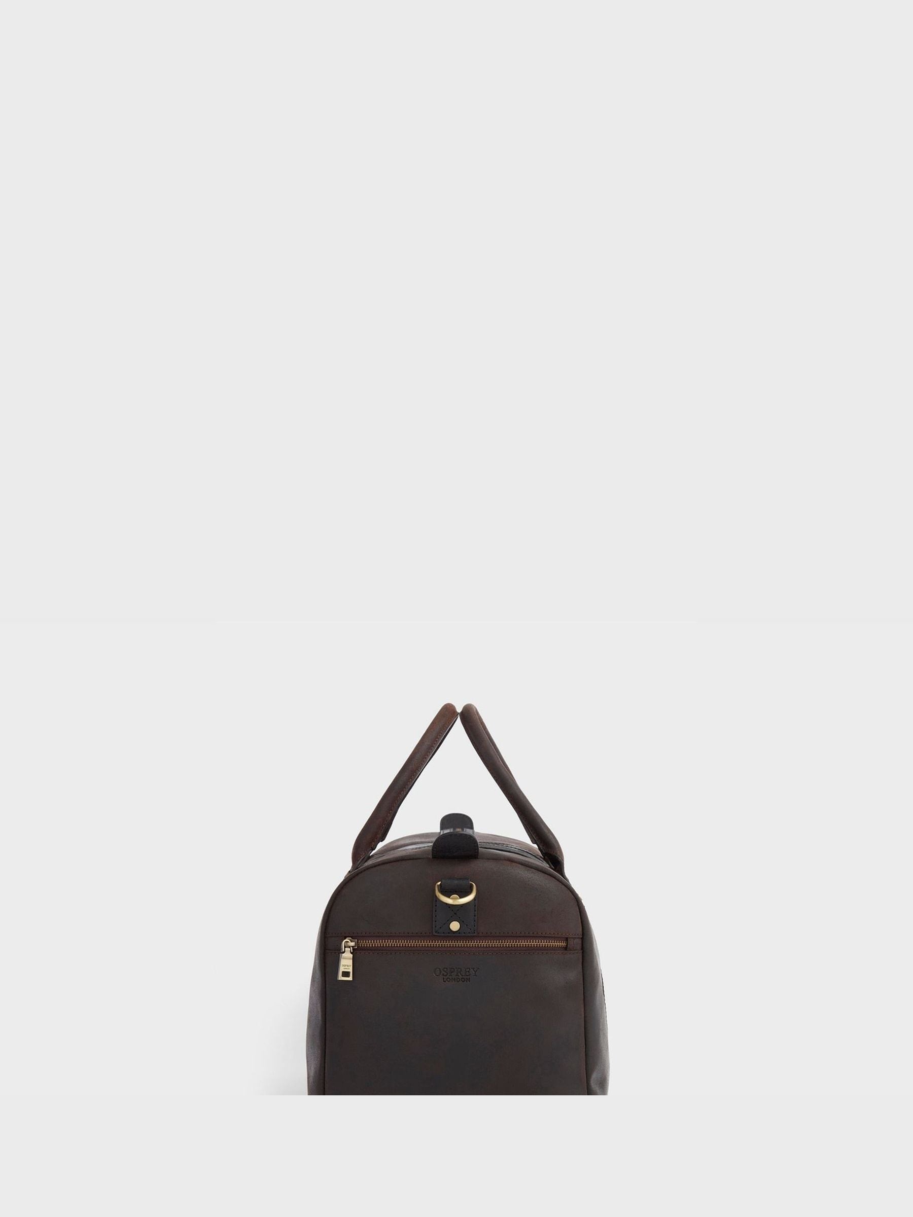 Osprey London Jenson leather holdall bag brown, UK version
