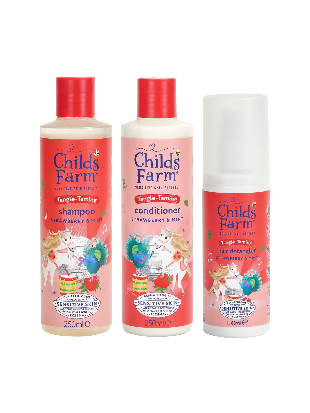 Childs Farm strawberry mint haircare bundle (British brand)