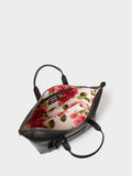 Osprey London black leather Savanna weekender bag - British product