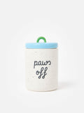 Oliver Bonas Paws Off ceramic pet jar 19cm (British brand)