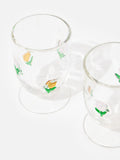 Oliver Bonas multi tulip glass tumblers set of 2 (British brand)