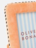 Oliver Bonas orange velvet photo frame 6x4 (British brand)