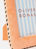 Oliver Bonas orange velvet photo frame 6x4 (British brand)