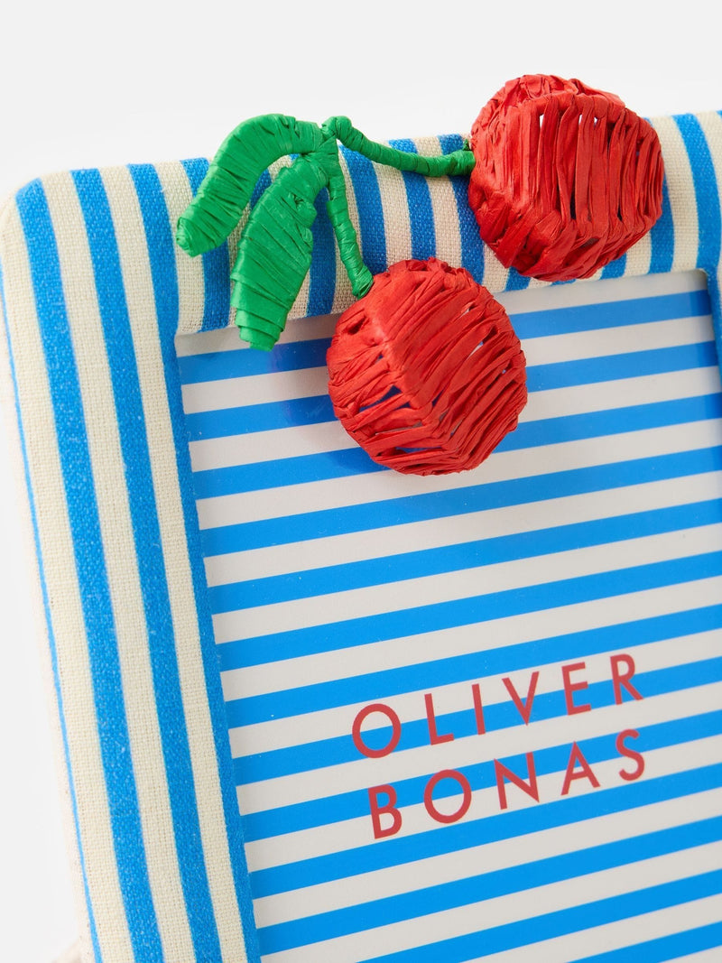 Oliver Bonas blue white cherry photo frame 5x7 - British product
