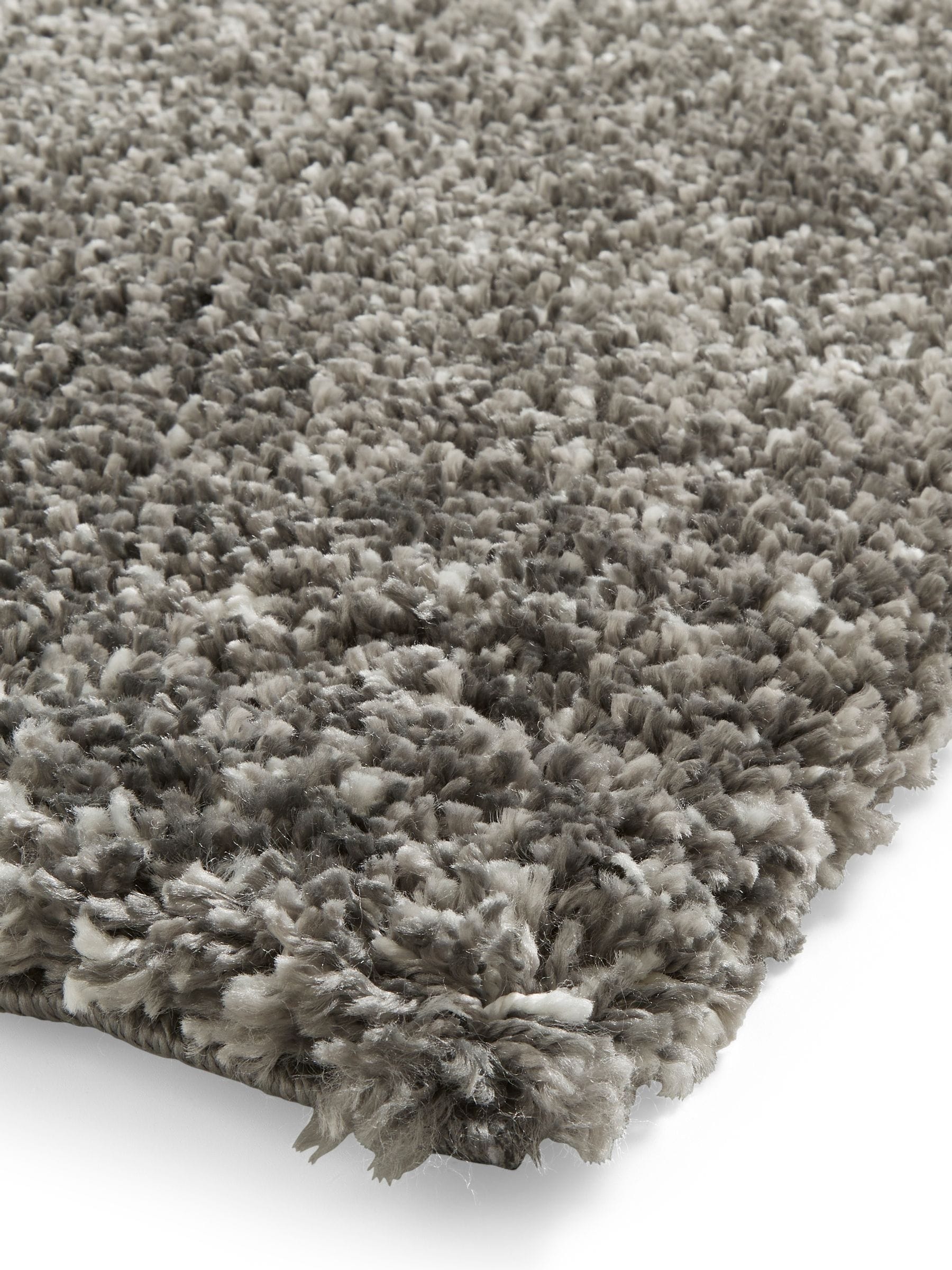 Think Rugs Silver Vista shaggy rug 5cm pile - British product