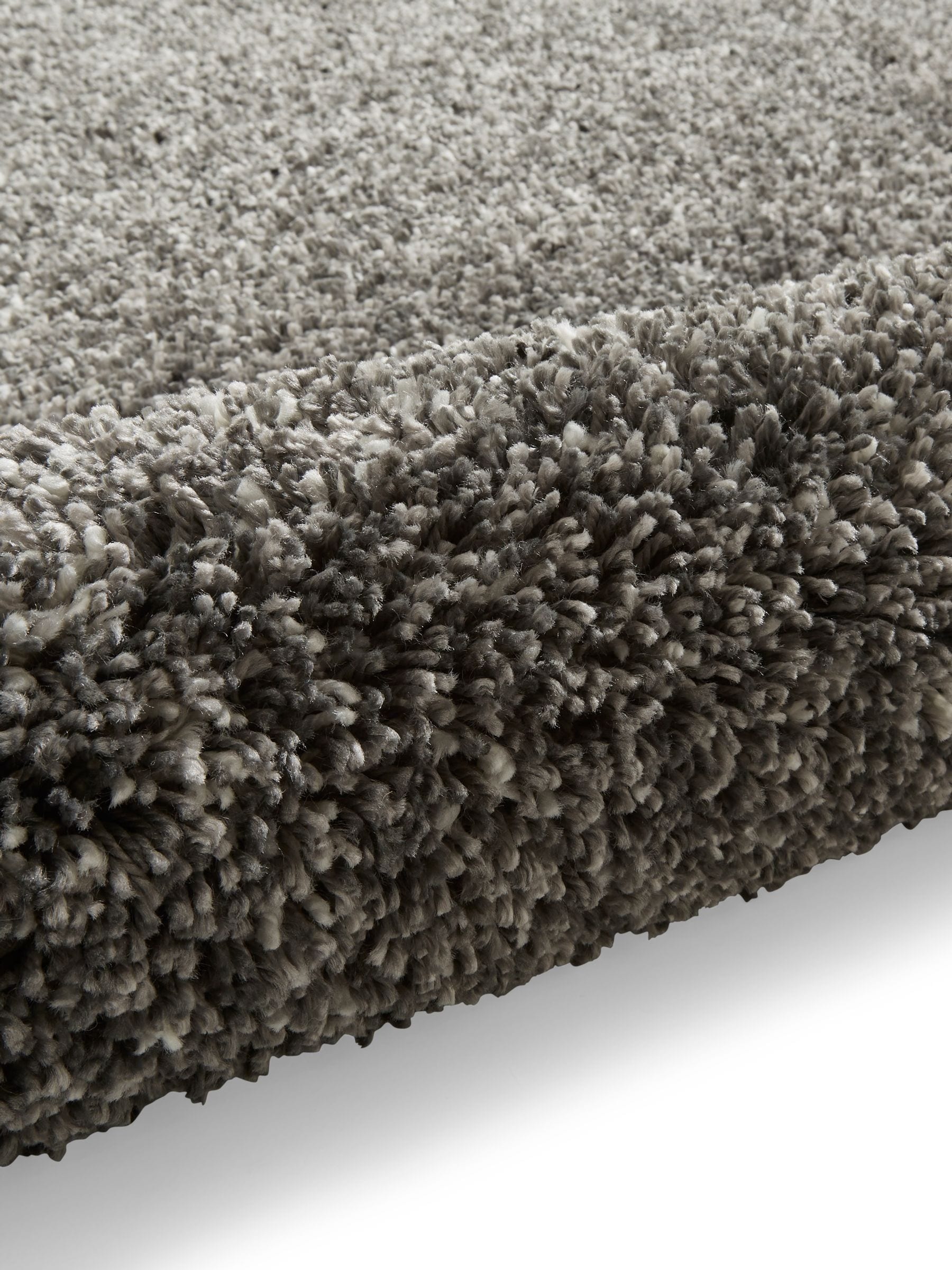 Think Rugs Silver Vista shaggy rug 5cm pile - British product