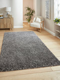 Think Rugs Silver Vista shaggy rug 5cm pile - British product