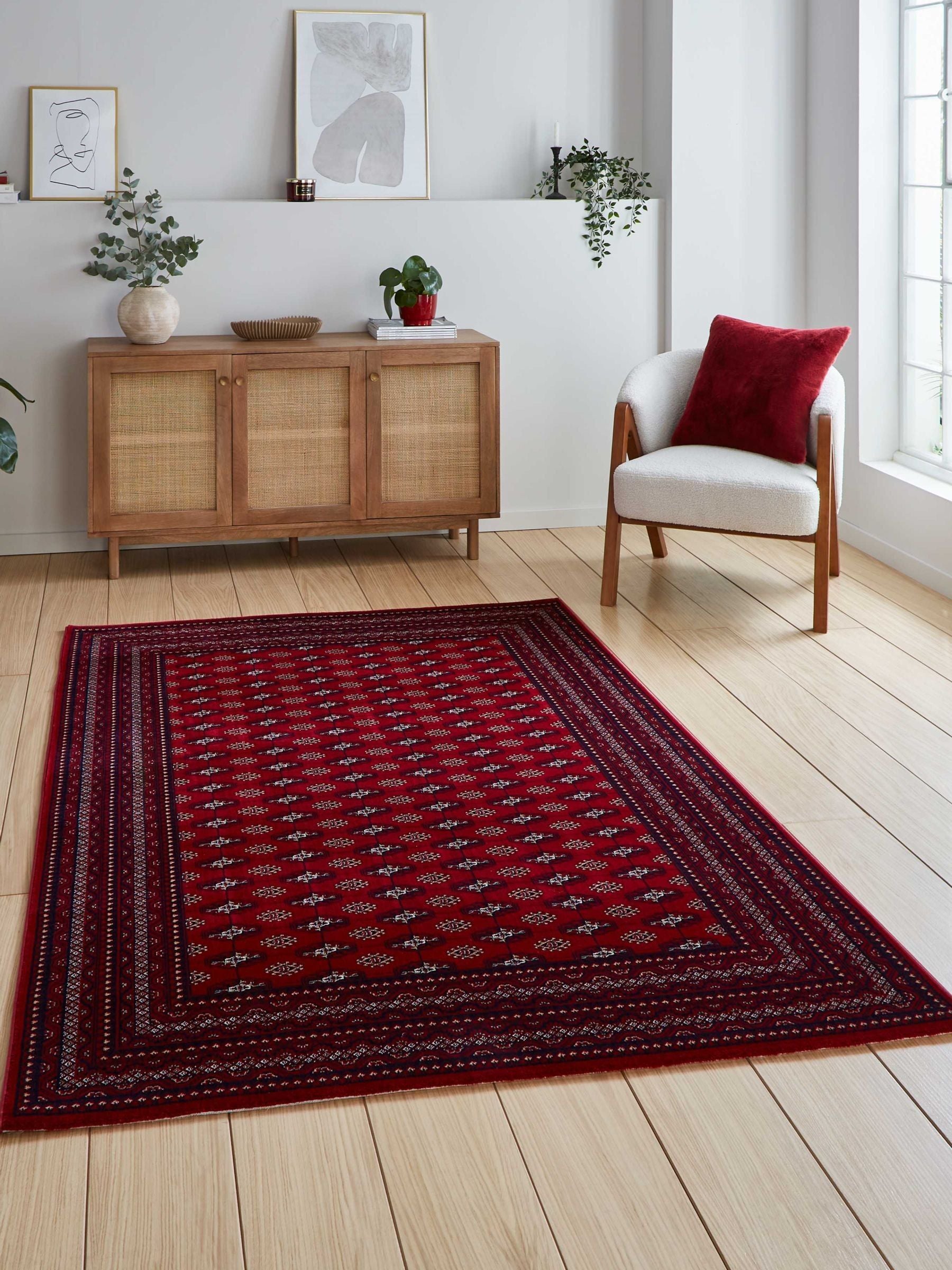 Think Rugs Red Dubai traditional rug (British brand)