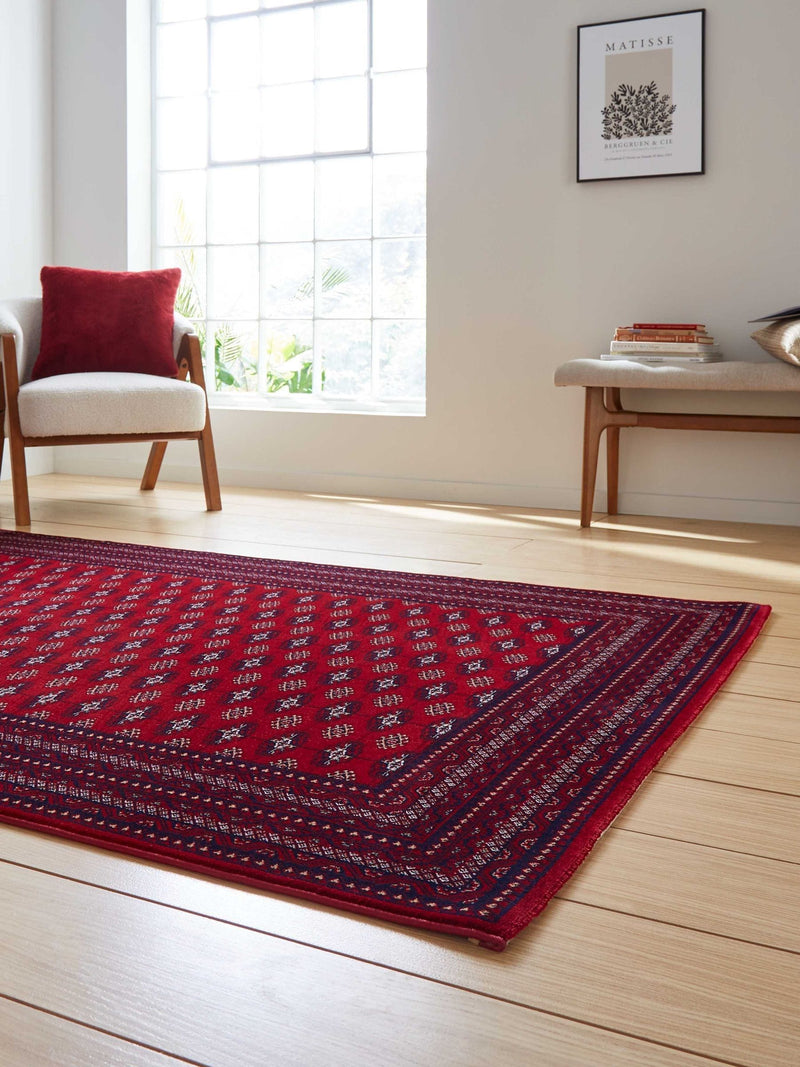 Think Rugs Red Dubai traditional rug (British brand)