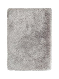 Think Rugs Montana silver plain shaggy rug, imported from the UK