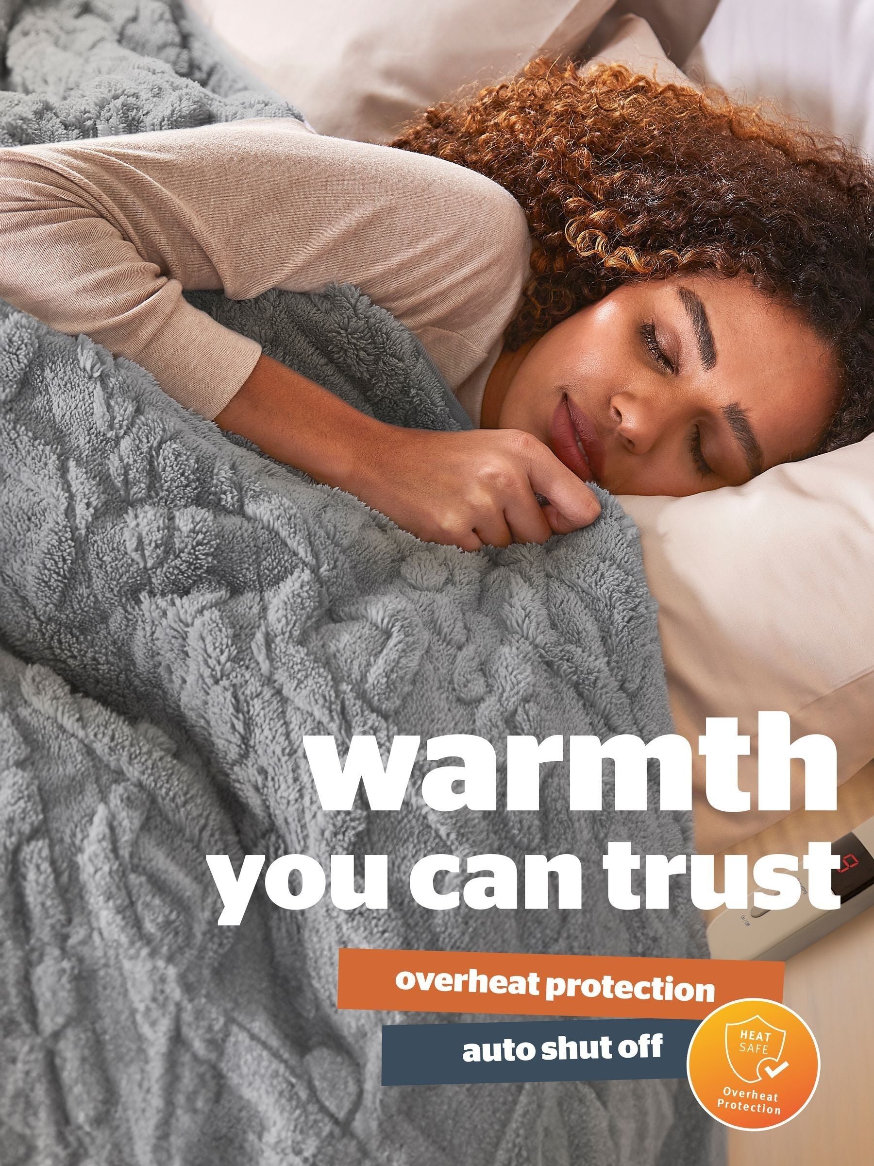 Silentnight luxury heated throw 120x160cm, imported from the UK