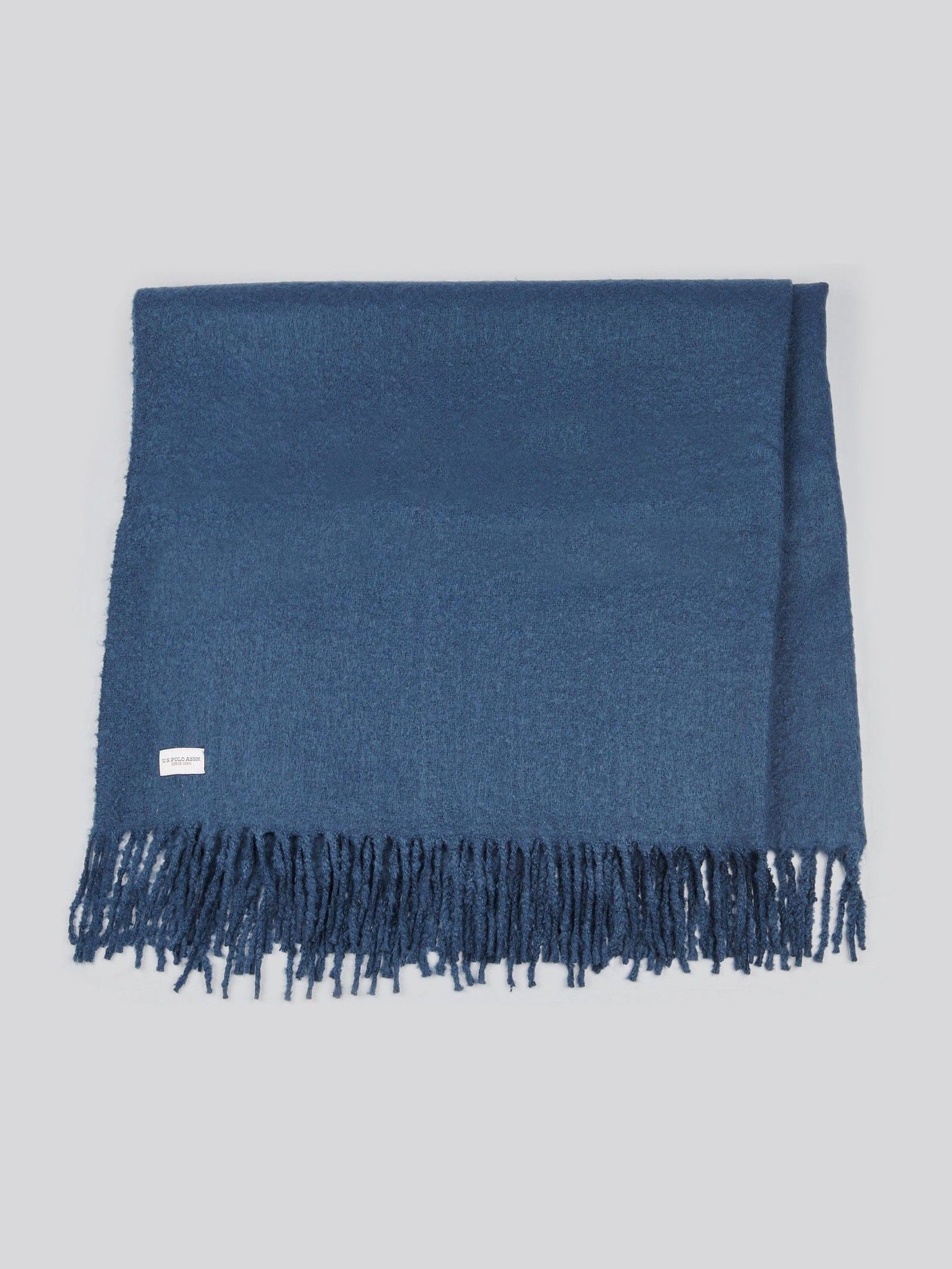 U.S. Polo Assn navy iris throw 130x170cm, imported from the UK