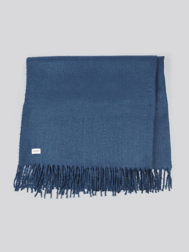 U.S. Polo Assn navy iris throw 130x170cm, imported from the UK