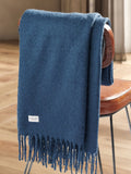 U.S. Polo Assn navy iris throw 130x170cm, imported from the UK
