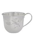 Beatrix Potter Peter Rabbit silver christening mug, UK version