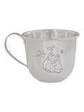 Beatrix Potter Peter Rabbit silver christening mug, UK version