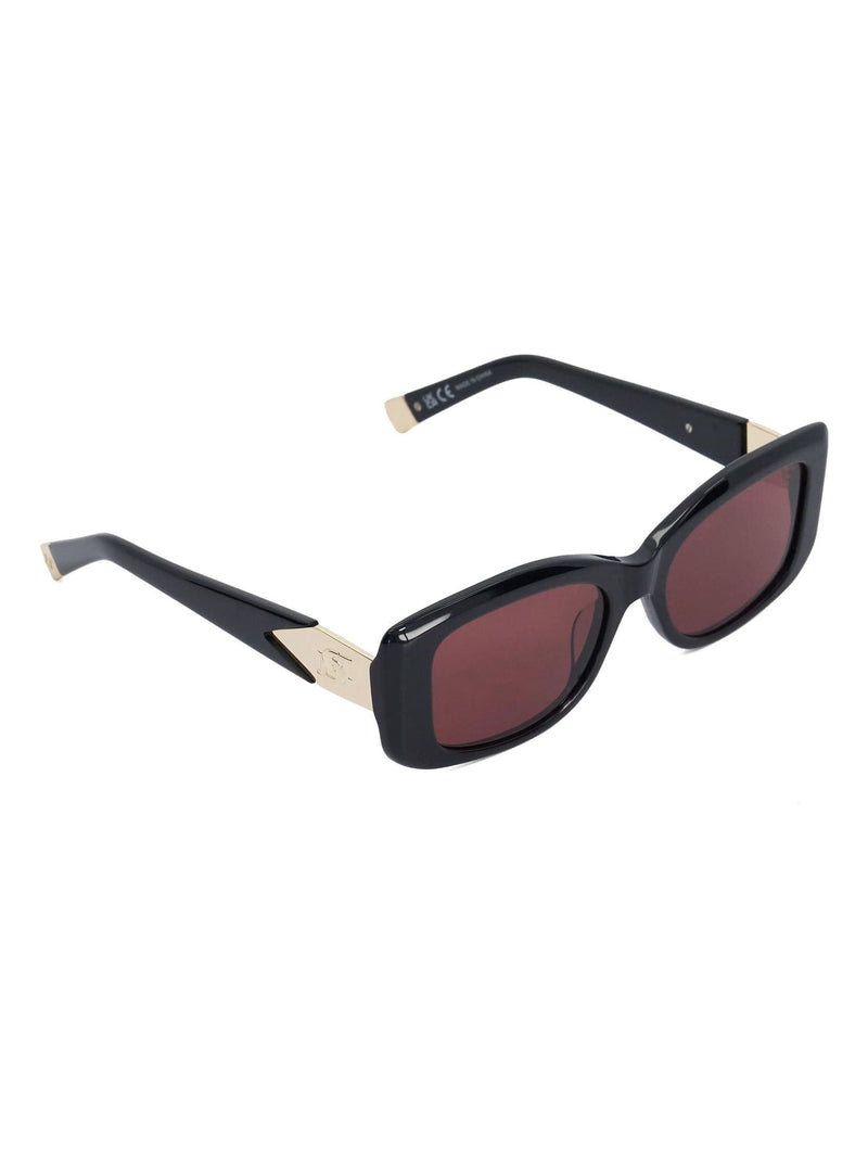 Dune London black rectangular sunglasses acetate - British product