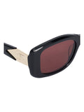 Dune London black rectangular sunglasses acetate - British product