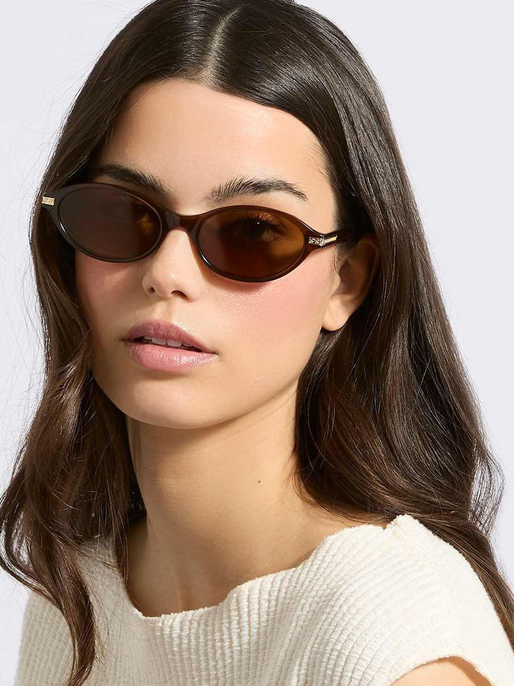 Dune London Brown Gia luxury sunglasses UK version