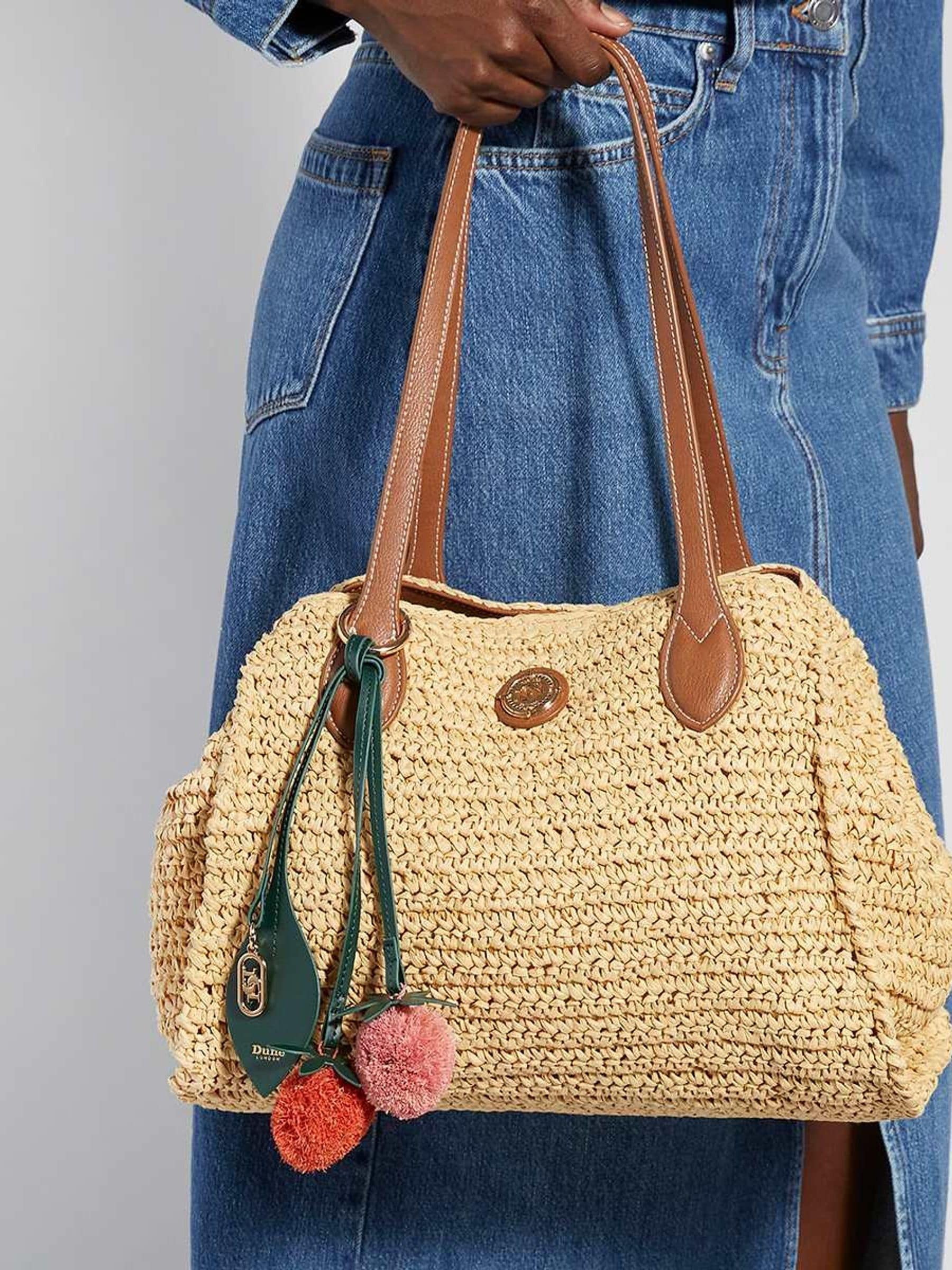 Dune London Natural Devotedly raffia shopper bag, UK version