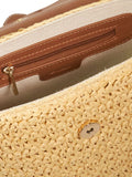 Dune London Dimple cross-body bag in synthetic raffia (British brand)